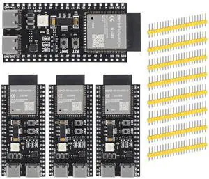 XIITIA 4pcs ESP32-S3-DevKitC-1-N16R8 ESP32-S3 Development Board Wi-Fi + Bluetooth MCU Module Integrates Complete Wi-Fi and BLE Functions for Arduino