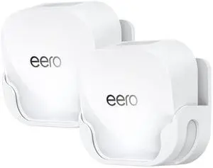 XLTTYWL eero 7 Wall Mount Kit, erro 7 Mount Bracket Optimize Space&Cable Management Accessories eero WiFi 7 Compatible with eeros 7 Extender Dual-Band Mesh Wi-Fi 7 Router (White, 2 Pack)