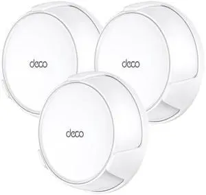 XLTTYWL Deco WiFi 7 Wall Mount Kit, Deco BE23/BE25/BE3600/BE5000 Router Mount Bracket Optimize Space&Cable Management for TP Decos 7 Dual-Band WiFi 7 Mesh Wi-Fi System (White, 3 Pack)
