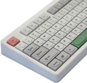 YMKPVR KBDiy 9009 Doys Keycaps Low Profile Dye-Sublimation PBT Retro Custom Keyboard Keycap,138 Keys Cap Set for Cherry Gateron MX Switches Mechanical Keyboards
