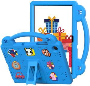 YRH for Galaxy Tab A9 Plus Case Kids 11-inch 2023, EVA Shockproof Cover for Samsung A9+ Plus Tablet Case, with Stand Handle Figures, SkyBlue
