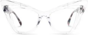 Zeelool Stylish Butterfly Blue Light Blocking Glasses for Women Asta JGA706778-04 Crystal