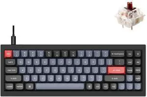 Keychron Q7 Wired Custom Mechanical Keyboard, 70% Layout QMK/VIA Programmable Macro with Hot-swappable Gateron G Pro Brown Switch Double Gasket Compatible with Mac Windows Linux (Black - New) Keychron Q7 Wired Custom Mechanical Keyboard, 70% Layout QMK/VIA Programmable Macro with Hot-swappable Gateron G Pro Brown Switch Double Gasket Compatible with Mac Windows Linux (Black - New)