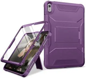 DTTO Case for iPad (A16) 11th Generation 11-Inch 2025, iPad 10th Generation 10.9-Inch 2022, Durable Shockproof Full Body Protective Cover with Built-in Screen Protector, Dark Purple