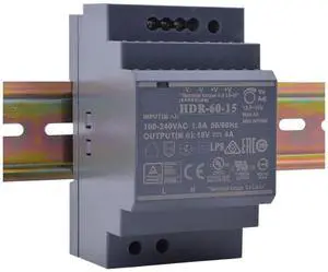 HDR-60-15 15V 4A 60W DIN Rail Power Supply for Industrial Control