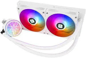 Thermalright Aqua Elite 240 V6 ARGB White AIO CPU Cooler, ARGB PWM Cooler Fans with 2000RPM, for Intel Lga1150/1151/1155/1156/1200/2011/1700/1851, AMD: AM4/AM5, Case 240mm AIO Radiator