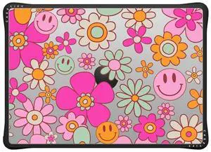 CASETiFY Impact MacBook Pro 14" (M1-M5) Case [Cushioned Impact Corners/Scratch-Resistant/Anti-Slip Grip] - Groovy Clear - Clear Black