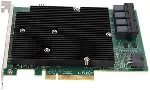 XUMIUZIY LSI SAS 9300-16I HBA Card, 12Gbs SAS Controller HBA Card with 16 SATA SAS Port, SATA + SAS HBA Host Bus Adapter Card Compatible for Windows,Linux, VMware, Freebsd