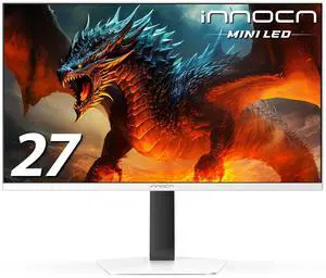 INNOCN 27" 2K QHD 2560 x 1440P 320Hz Monitor, Gaming Console Ready, Mini-LED Precisely Dimming, Monitor for Mac, HDR1000, 1ms, MPCS/ULL, FPS, HDMI 2.1, DP, Speaker, Pivot Adjustable Stand - GA27T1M INNOCN 27" 2K QHD 2560 x 1440P 320Hz Monitor, Gaming Console Ready, Mini-LED Precisely Dimming, Monitor for Mac, HDR1000, 1ms, MPCS/ULL, FPS, HDMI 2.1, DP, Speaker, Pivot Adjustable Stand - GA27T1M