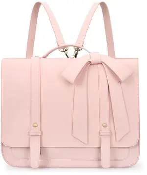 ECOSUSI Briefcase for Women Messenger Backpack PU Leather 14 inch Laptop Bag Satchel Computer Bag for College Business Travel