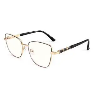 Dollger Blue Light Glasses For Woman Fashion Computer Gaming Eyeglasses Cat Eye Matal Bluelight Blocking Glasses