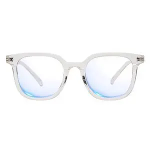 AMBEYE TR90 Oversized Blue Light Blocking Glasses for Gaming, Office & Reading, Anti UV Protective Glasses for Drivers, Outdoor Activities, Men & Women(Clear)