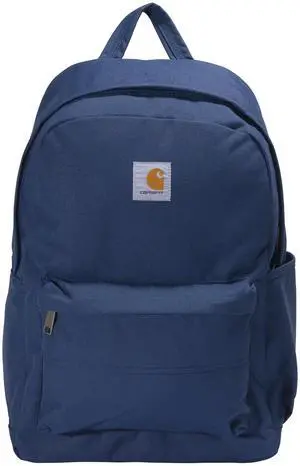 Carhartt 21L Classic Laptop Daypack, Durable Water-Resistant Pack with Laptop Sleeve, Containts PFAS, Blue