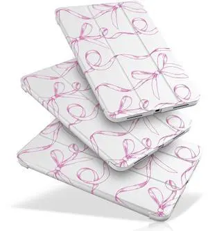 MecBevia Case for iPad (A16) 11th Generation 11 Inch (2025), iPad 10th Generation 10.9 Inch (2022), Hard PC Back Cover, Auto Wake/Sleep, Sparkly Bows