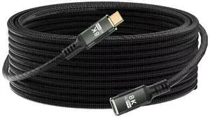KMMXXCPM USBC Extension Cable Long 10FT,Compatible with Thunderbolt 5 Extender 40Gbps Data Transfer, USB c Male to USB c Female Cable, 8K Display/PD 240W, for Thunderbolt 4/3/USB 5/4/SSD,eGPU.