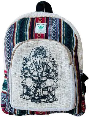 Gurkha Handmade Himalayan Hemp Backpack 14 IN Hippie, Festival, Hiking & Laptop Backpack - Handmade In Mt. Everest Country Nepal Gurkha Handmade Himalayan Hemp Backpack 14 IN Hippie, Festival, Hiking & Laptop Backpack - Handmade In Mt. Everest Country Nepal