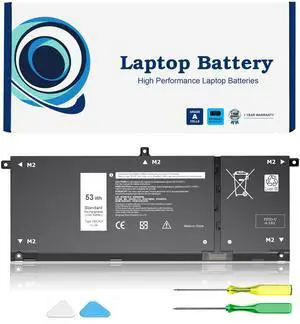 New 53Wh H5CKD Battery Replacement for Dell Inspiron 5400 5406 7405 7300 7306 7500 7506 2-in-1 Silver 5300 5301 5401 5402 5408 5409 5501 5502 5508 5509 Series Latitude 3410 3510 Vostro 5300 5301