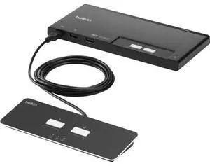 Belkin KM Switchbox - 2 Computer(s) - 1 Local User(s) - 3 x USB - Desktop, Under Table - TAA Compliant