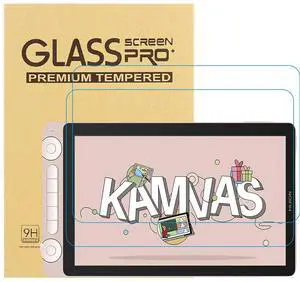 Vanenmo 2 Pack Paperfeel Screen Protector Compatible with HUION Kamvas 13 (Gen 3), Matte Film for Drawing, Anti Scratch 9H Hardness Protective Film No Glare with Easy Installation Kit