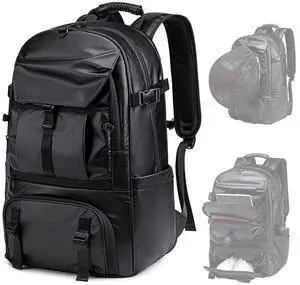 CedurithFlux Sports Backpack 50L to 80L Expandable Mutifunction Flight Approved Backpacks 17.3 inch Laptop bags Water Resistant Business Sports BackPack for Women & Men