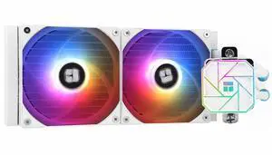 Thermalrlght Aqua Elite 240 White V3 Aio CPU Cooler, 240 Liquid Cooling Row, ARGB PWM Cooler Fans, for Intel LGA1150/1151/1155/1156/1200/2011/1700, AMD: AM4/AM5, Aio PC Cooler