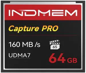 CF Card 64GB Memory Card High Speed UDMA Up to 160MB/s Camera Cards Designed for Photographers & Videographers,Support High-Speed Continuous Shooting or 4K Video Recording