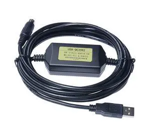 Washinglee USB Programming Cable for Mitsubishi PLC Q Series, for USB-QC30R2 Replacement, Adaptive Baud Rate, 6 FT. (USB-QC30R2)