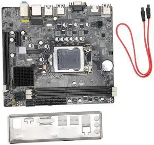 GOWENIC H61 PC Motherboard for LGA1155 i7/i5/i3, Channel DDR3, HD Video Output, Multi Phase Power Supply, M ATX Motherboard for Desktop PC, Support 16GB Memory