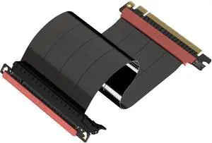 LINKUP PCIE 5.0 Riser Cable | for Vertical GPU Mount | ITX Single Reverse | Graphics Card GPU Ready | Usable with PCIe 4.0 & RX9070/ RTX5090 | 27cm (Total Length: 31.5cm)