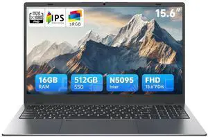 BLUEING 15.6" Laptop-Computer with N5095 (4C/4T, Up to 2.9GHz), 16GB RAM 512GB SSD (Up to 2TB), Win11 Pro, Backlit, Fingerprint, Type-C, HDMI, USB3.2, BT5, WiFi 5, Laptops BLUEING 15.6" Laptop-Computer with N5095 (4C/4T, Up to 2.9GHz), 16GB RAM 512GB SSD (Up to 2TB), Win11 Pro, Backlit, Fingerprint, Type-C, HDMI, USB3.2, BT5, WiFi 5, Laptops