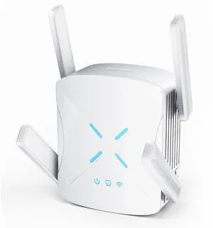 2025 WiFi Extender Signal Booster, New Gen Wi-Fi 6 Repeater, Long Range up to 12,000 sq.ft for Home, Dual-Band Internet Extender WiFi Booster w/Gigabit Ethernet Port, Easy Setup, EasyMesh Compatible