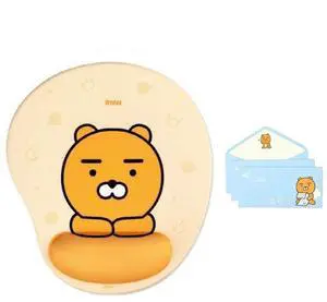 Kakao Ryan Apeach Choonsik Mouse Pad Wrist Rest Gel Type and Letter Writing Set