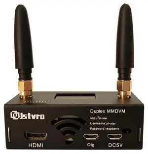 Upgraded MMDVM Duplex Hotspot Spot Radio Station Two Colors Screen pi-Star WiFi Digital Voice Modem Work UHF VHF Dual Band Support DMR Dstar YSF P25 Fusion Raspberry Pi Zero W