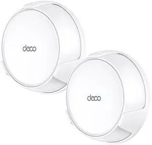 XLTTYWL Deco WiFi 7 Wall Mount Kit, Deco BE23/BE25/BE3600/BE5000 Router Mount Bracket Optimize Space&Cable Management for TP Decos 7 Dual-Band WiFi 7 Mesh Wi-Fi System (White, 2 Pack)