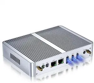 HAICOTECH Fanless Mini PC, 12th Gen N100 Desktop Computer, 16G RAM 512G SSD Firewall Router Office Computer 0 Noise, 8 USB, Dual LAN/HDMI, DP, 4K Triple Display Output, Win-11 Pro