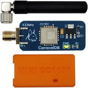Mini CC1101 for Flipper Zero - 433MHz Sub-GHz Wireless add-on Board Accessory with SMA Antenna and Case