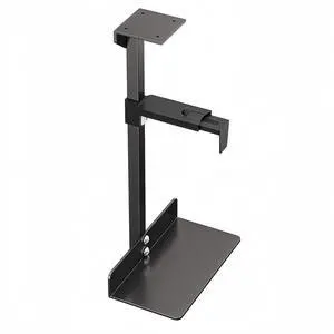 Under Desk and Wall Computer Mount, CPU Tower Holder Under Desk Mount Height & Width Adjustable, Computer Case Stand Holder Holds 46 lbs, PC Mount, Under Desk CPU Holder Mount, Black