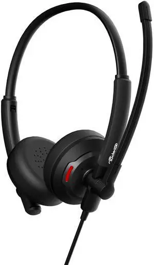 Generic Nucleon U2421 binaural USB-A Headset, Black