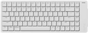LOFREE Flow2 Low-Profile Mechanical Keyboard, Aluminum Alloy with Void Linear Switches, Rechargeable Wireless Keyboards with 3 Mode Connections for Windows, macOS (Silver with Silence, 84 Keys)