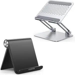 UGREEN Tabelt Stand Black Bundle with Dual Rod Support Tablet Holder Metal UGREEN Tabelt Stand Black Bundle with Dual Rod Support Tablet Holder Metal