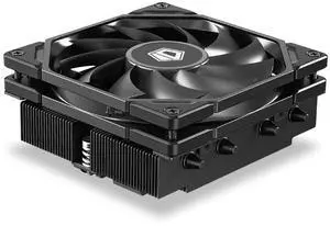 ID-COOLING IS-40-XT Black - 47mm Height Low Profile CPU Cooler, 4 Direct-Contact Heat Pipes Air Cooler for HTPCs, ITX, and Small Form Factor Builds, 92×92×15mm Slim Fan, Support Intel & AMD Socket