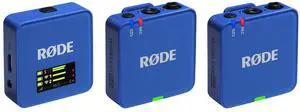 RØDE Wireless GO (Gen 3)  Compact Wireless Mic  Pristine Audio, 32-bit Float Recording, Automatic Level Control, for Phones, Cameras and Computers (Cobalt)