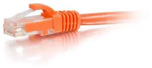 C2G 50842 7FT CAT6A SNAGLESS UTP Cable-Orange
