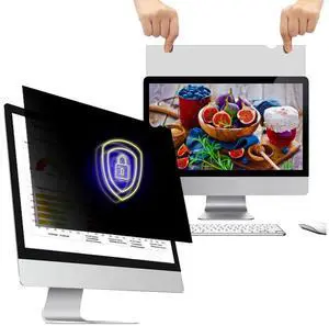 24 Inch - 16:9 Aspect Ratio - Computer Privacy Screen Filter for Widescreen Monitor - Anti-Glare - Protects Eyes from Harmful Glare and Blue Light [WELINC Light]