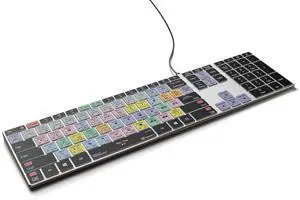 Premiere Pro - Backlit Pro Aluminum Keyboard - Windows - US - Premium Aluminum Build, Backlit Keys, Enhanced Editing Workflow - Boost Your Editing Speed and Accuracy