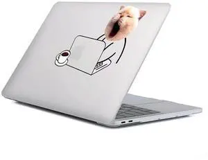 Case Compatible with MacBook Air 13 Inch 2022 2021 2020 2019 2018 Release Model A2337 M1 M2 A2681, Art Protector Covers for Air13 Retina Display with Touch ID-Funny Office Kitten