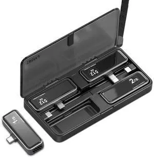 TWOPAN Portable iPhone SSD Travel Case Protective Storage Cover, Designed Mag-Safe iPhone External SSD Hard Drive 1TB 2TB 512GB (Only Case)