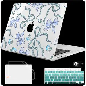 Mektron Case for M5 MacBook Pro 14 inch 2025 Model A3434 A3112 Fit 2024-2021 Model M4 A3112 A3401 A3185 M3 A2918 A2992 M2 A2779 M1 A2442 Pro/Max, Hard Shell Cover for MacBook Pro 14", Bows C355
