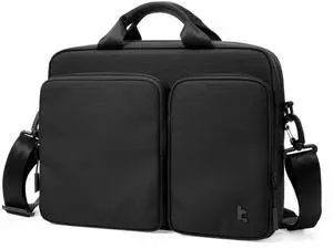 tomtoc A33 Slim 15-16 Inch Laptop Shoulder Bag for MacBook Air/Pro M4/M3, Briefcase with Accessory & Document Storage, Water-Resistant & Durable Recycled Fabric