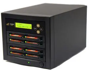Acumen Disc 1 to 7 CF Duplicator - Multiple CompactFlash/MicroDrives Compact Flash Drive Memory Card Reader Cloner Copier & Sanitizer (DOD Compliant) System (Up to 35mbps)